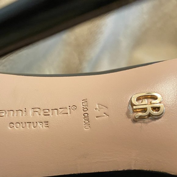 GIANNI RENZI BLACK PATENT LEATHER PUMPS SIZE 41 EU - Picture 11 of 11